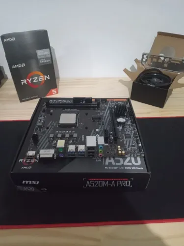 Placa mãe msi a520m a pro,(nunca usada somente testada)