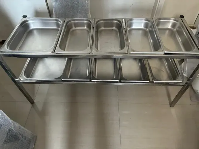 Pizzaiola condimentadora de mesa 10 cubas 100x34x49 reta