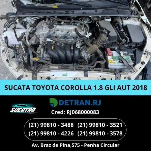 MOTOR E CAIXA COROLLA 1.8 AUTOMÁTICO BAIXA KM
