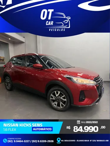 Nissan Kicks Sense 1.6 16V Flex AUT 2022