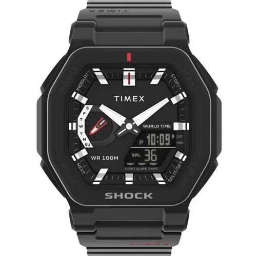 Relógio Timex Masculino Shock Anadigi Black Ref: TW2V35600M