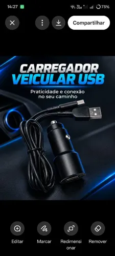 Carregador de celular de carro