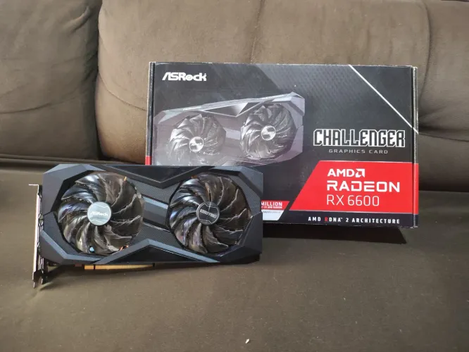Placa de Vídeo RX 6600 8GB ASRock Challenger - R$ 1.700