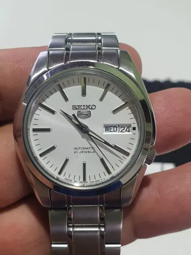 Seiko 5   branco SNKL41