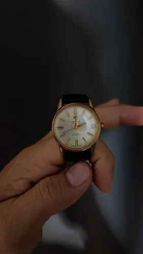 Relógio Vintage Tressa Automático 25 Rubis - Suíço Classico (Caixa Dourada)