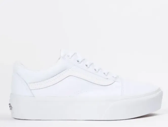 Tênis Vans Old Skool Platform True White