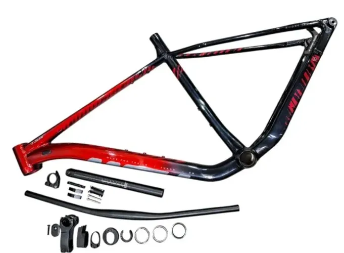Quadro De Bicicleta Mtb Tsw Yukon 29 Boost Udh Vermelho E Preto S