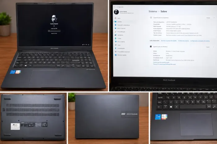 Notebook ASUS VivoBook 15 i5 12ª Geração 8GB SSD + Mouse Gamer Razer