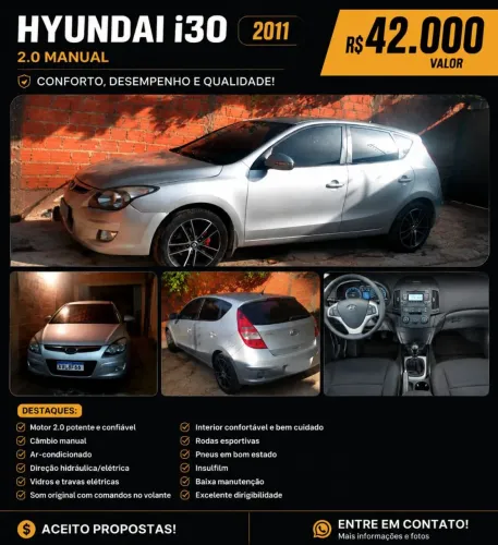 Hyundai I30 2.0 16V 145cv 5P Mec. 2011
