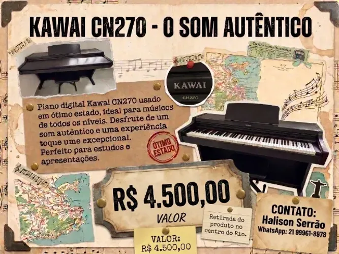 Piano Digital Kawai CN270 Usado
