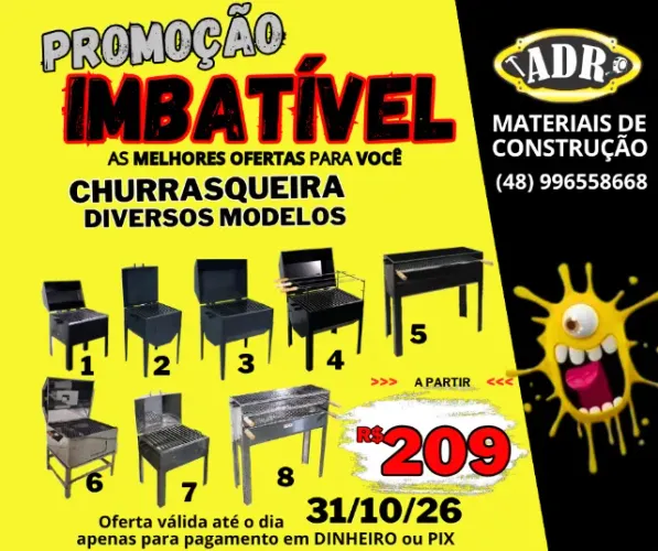 Churrasqueiras Portáteis Pretas e Inox