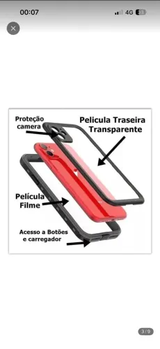 Capa Case iPhone 11 6.1 Waterproof Anti Quedas 100% Vedada