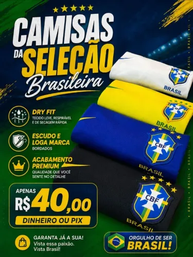 Camisas seleção brasileira