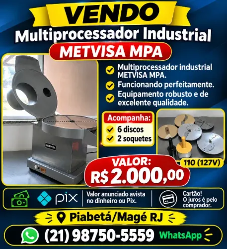 Multiprocessador industrial METVISA MPA 