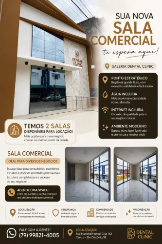 Sala Comercial para Alugar | Excelente Localização + Água e Internet Inclusas