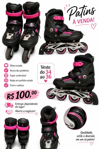 Patins feminino