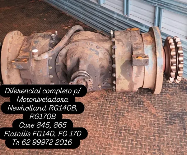 Diferencial de Motoniveladora Newholland RG140B, RG170B e Case 845, 865