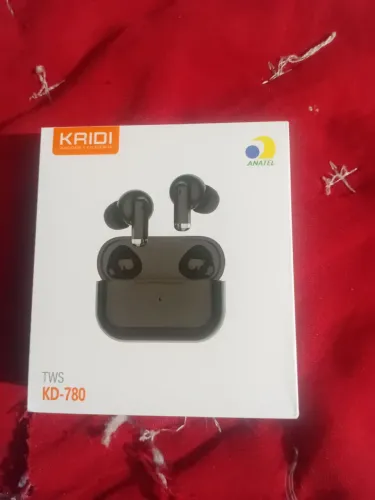 Fone via Bluetooth sem fio da marca Kridi*novo*na caixa!