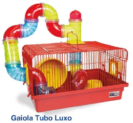 Vendo gaiolas completas para hamster e pequenos redores com tubos acrílico Jel Plat