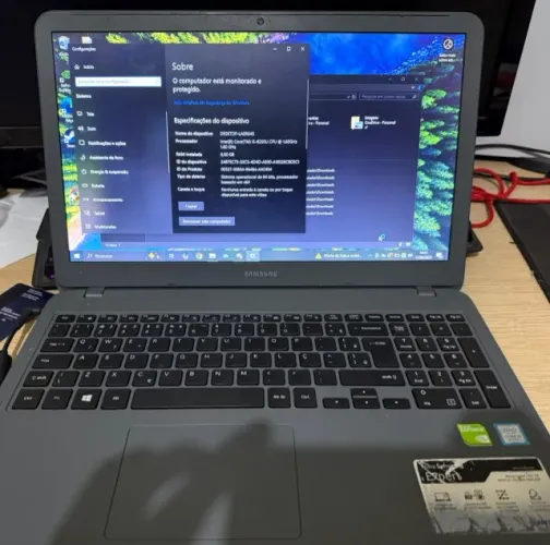 Notebook Samsung Expert X40 | Intel Core i5 | 8 GB RAM | SSD + HD 1 TB | GeForce