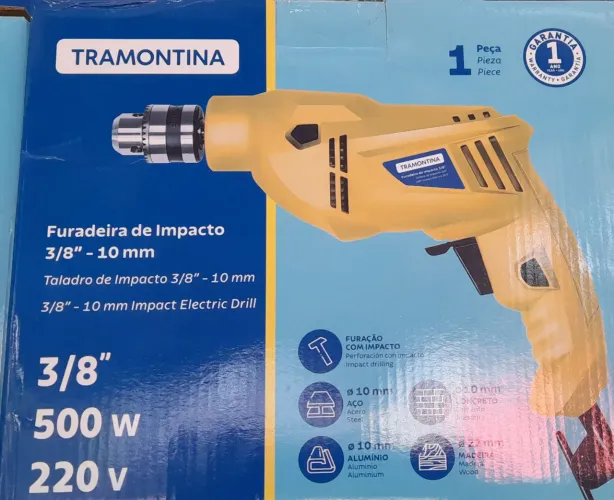 Furadeira 3/8 Tramontina