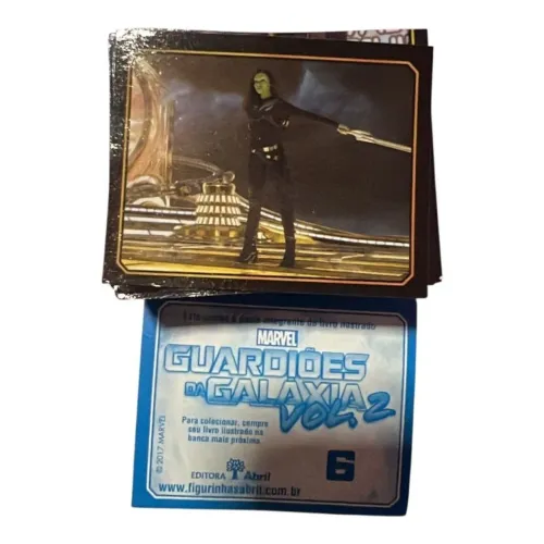 120 figurinhas álbum guardiões da galáxia vol 2 editora abril