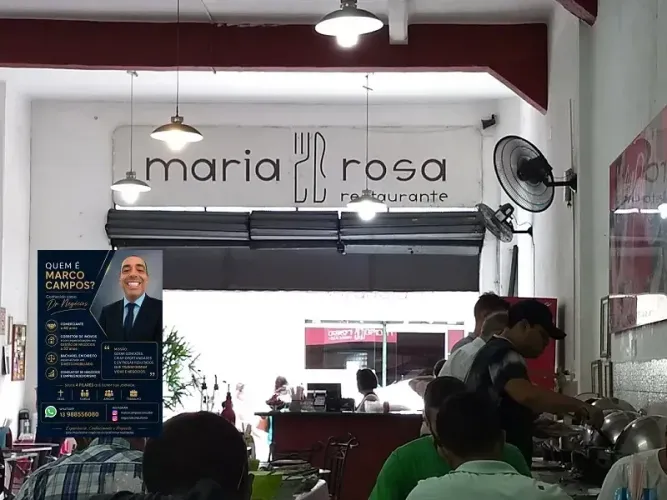 RESTAURANTE CENTRO DE SANTOS LUCRO LIMPINHO NO BOLSO R$12MIL/MES MOV70MIL SINAL SÓ 150MIL 