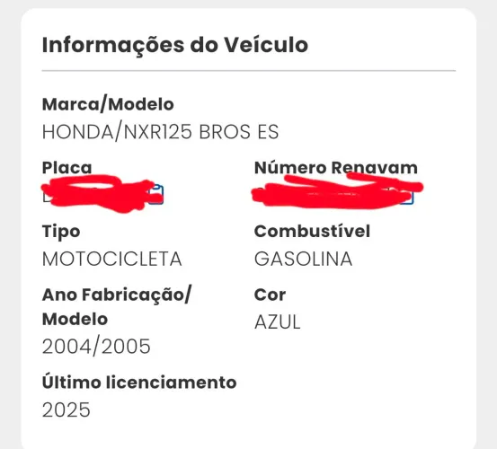 Vendo uma bros 125 nxr