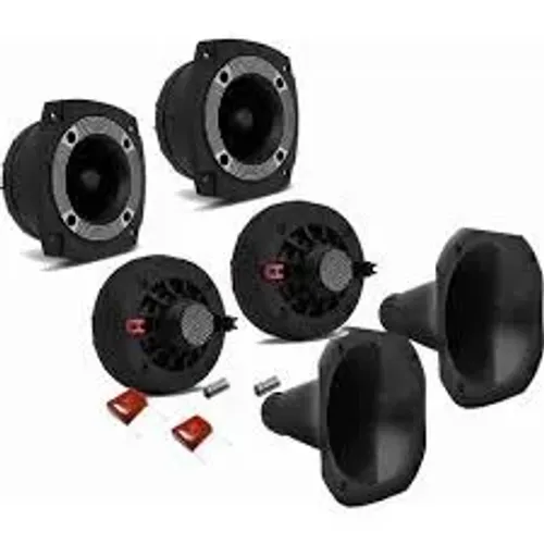 Kit 2 Driver Corneta Curta + 2 Super Tweeter 