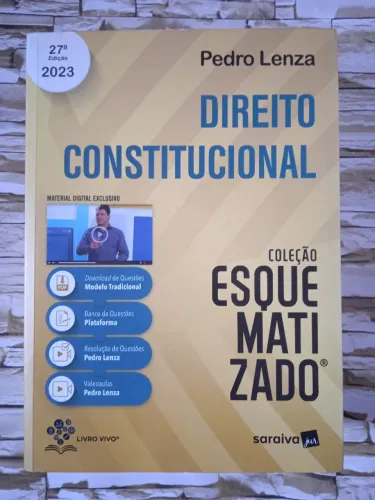 Direito Constitucional - Coleção Esquematizado, Série Saraiva Jur, de Pedro Lenza.