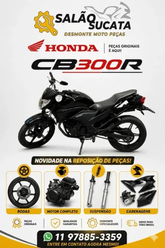 Peça Pàra Honda CB300 2010/11 Original Preta