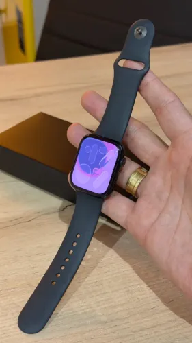 Apple Watch Series 9 45mm Midnight - Saúde da bateria 100%! Com Garantia! Até 18x no