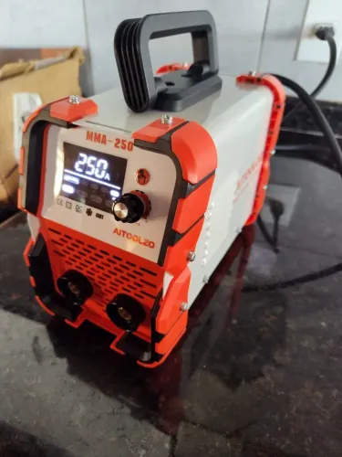 Máquina Solda Inversora 250A MMA TIG C/Eletrodo+Máscara