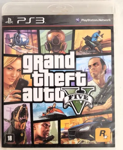GTA V para PS3 em ótimo estado.