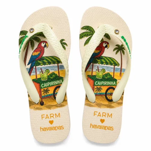 ? Chinelo FARM + Havaianas Original | Tam. 35