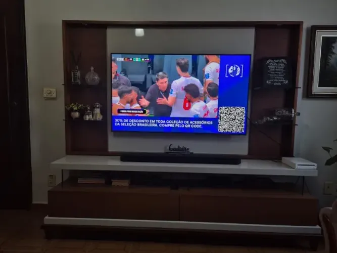 Painel TV + Rack com 2 gavetões