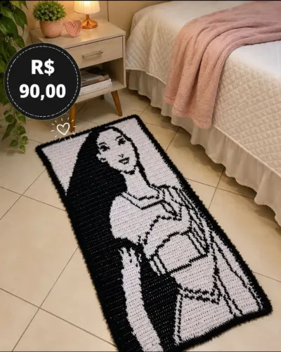 Tapete beira de cama - crochê