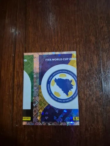 Figurinha Brasão Bosnia Defeito de fábrica