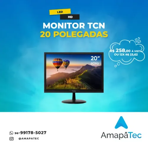 Monitor de 20 polegadas TCN
