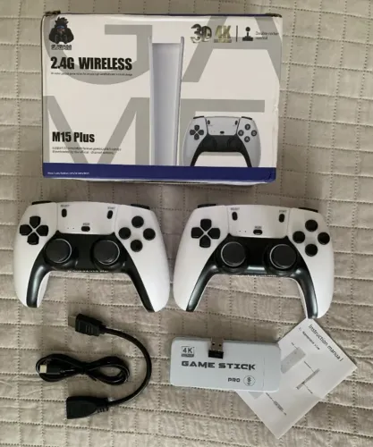GameStick M15 Pro - Console Portátil com 20.000 jogos + 2 controles sem fio (Entrego hoje)
