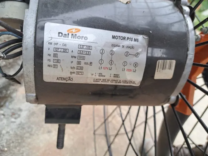 Ventilador de Parede Goar 1m Fixo Preto Monofásico Bivolt V100NFM