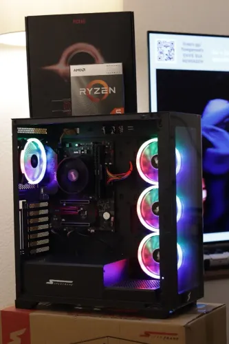Computador Gamer Ryzen 5 4600G 4.30Ghz / 16GB RAM DDR4 / SSD 256GB NVME