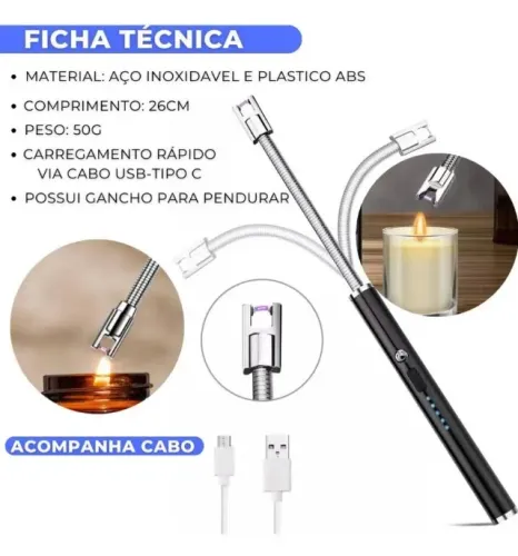 Acendedor Elétrico de Fogão e Churrasqueira