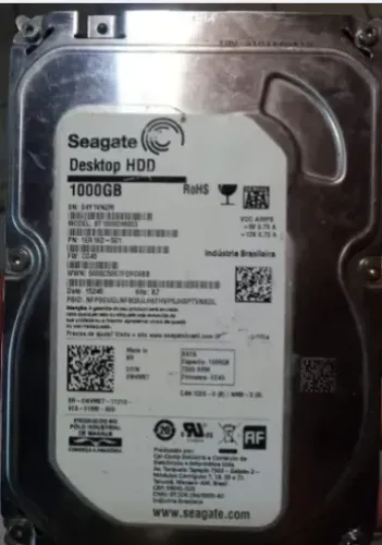 Disco rígido 1 TB HDD SATA Desktop 3.5" Seagate ST1000DM003 1ER162-501