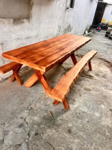 Mesa Rústica Maciça Entrega Grátis 