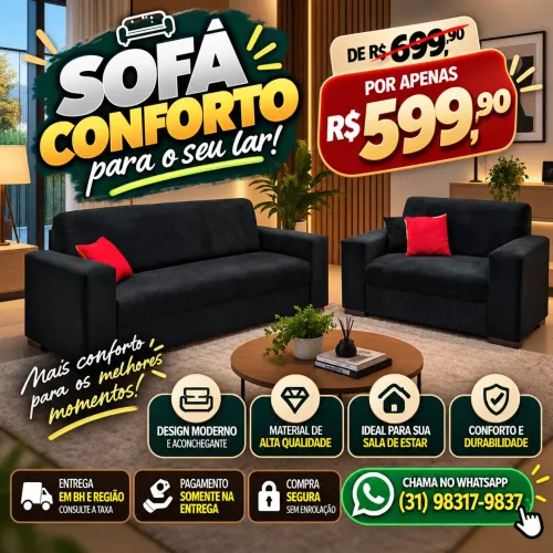 SOFÁ COM PROMOÇÃO RELÂMPAGO
