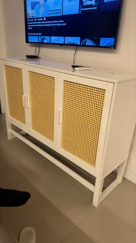 Aparador buffet palhinha com branco