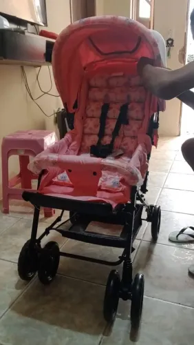 Carinho de bebê vira berço