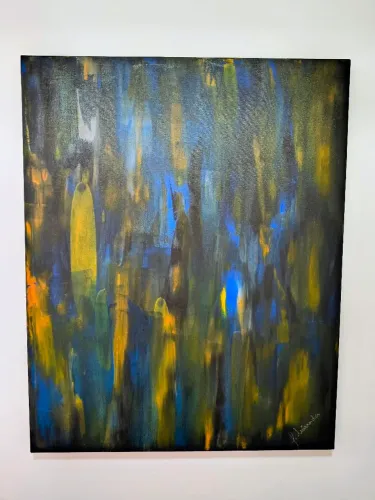 Quadro 100x80 em pintura abstrata Leonardo Miranda 