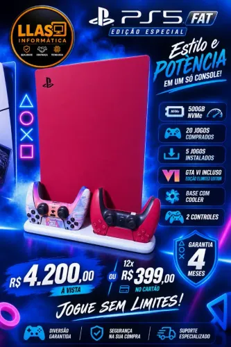 PS5 Limited Edtion Bordô 500GB